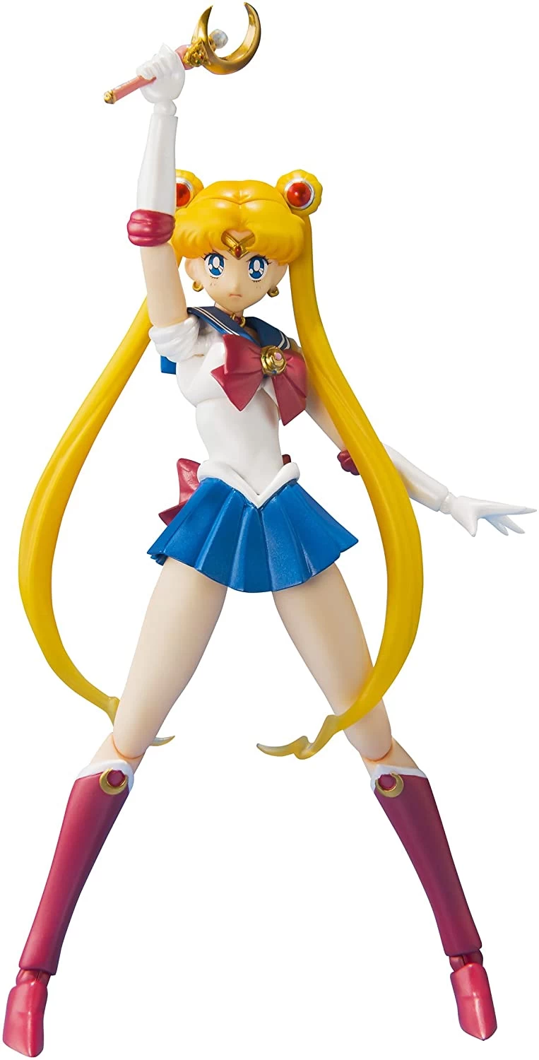 Bandai S.H. Figuarts Sailor Moon With Luna Action Figure 1st Edition W/ Bonus Face 3 Bandai S.H. Figuarts Sailor Moon With Luna Action Figure 1st Edition W/ Bonus Face
