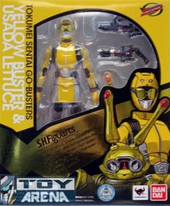 Bandai S.H. Figuarts Go-Busters Yellow Buster & Usada Lettuce Exclusive Tamashii