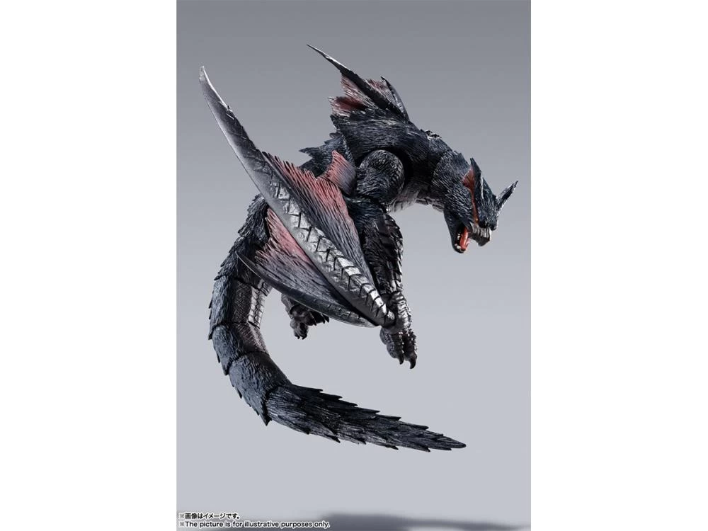 Bandai S.H. MonsterArts Monster Hunter Nargacuga Action Figure (With 1st Run Bonus) 6 Bandai S.H. MonsterArts Monster Hunter Nargacuga Action Figure (With 1st Run Bonus) - Image 4