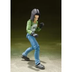 Bandai S.H. Figuarts Dragon Ball Super Android 17 (Universe Survival Saga) Exclusive Action Figure -Toy Shop 4573102618740b