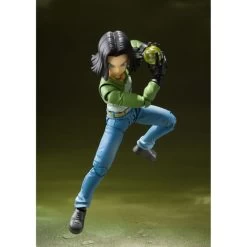 Bandai S.H. Figuarts Dragon Ball Super Android 17 (Universe Survival Saga) Exclusive Action Figure -Toy Shop 4573102618740d