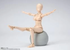 Bandai S.H. Figuarts Woman Female Body Chan DX (Yabuki Kentaro Ver.) Pale Orange Color Ver. Action Figure -Toy Shop 4573102632999b