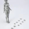 Bandai S.H. Figuarts Woman Female Body Chan (Yabuki Kentaro Ver.) Wireframe Gray Color Ver. Action Figure -Toy Shop 4573102633002e