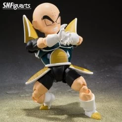 Bandai S.H. Figuarts Dragon Ball Z Krillin (Battle Clothes) Action Figure -Toy Shop 4573102639103f