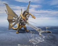 Bandai S.H. Monsterarts Godzilla Vs. King Ghidorah Mecha King Ghidorah (Decisive Battle Set) Action Figure 14 Bandai S.H. Monsterarts Godzilla Vs. King Ghidorah Mecha King Ghidorah (Decisive Battle Set) Action Figure -Toy Shop 4573102640505f