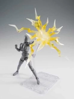 Bandai Tamashii Effect Thunder Yellow Version Stand Base Stage S.H Figuarts -Toy Shop 4573102641670d
