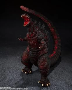 Bandai S.H. Monsterarts Shin Godzilla (2016) The Fourth Night Combat Ver. Action Figure -Toy Shop 4573102641755e