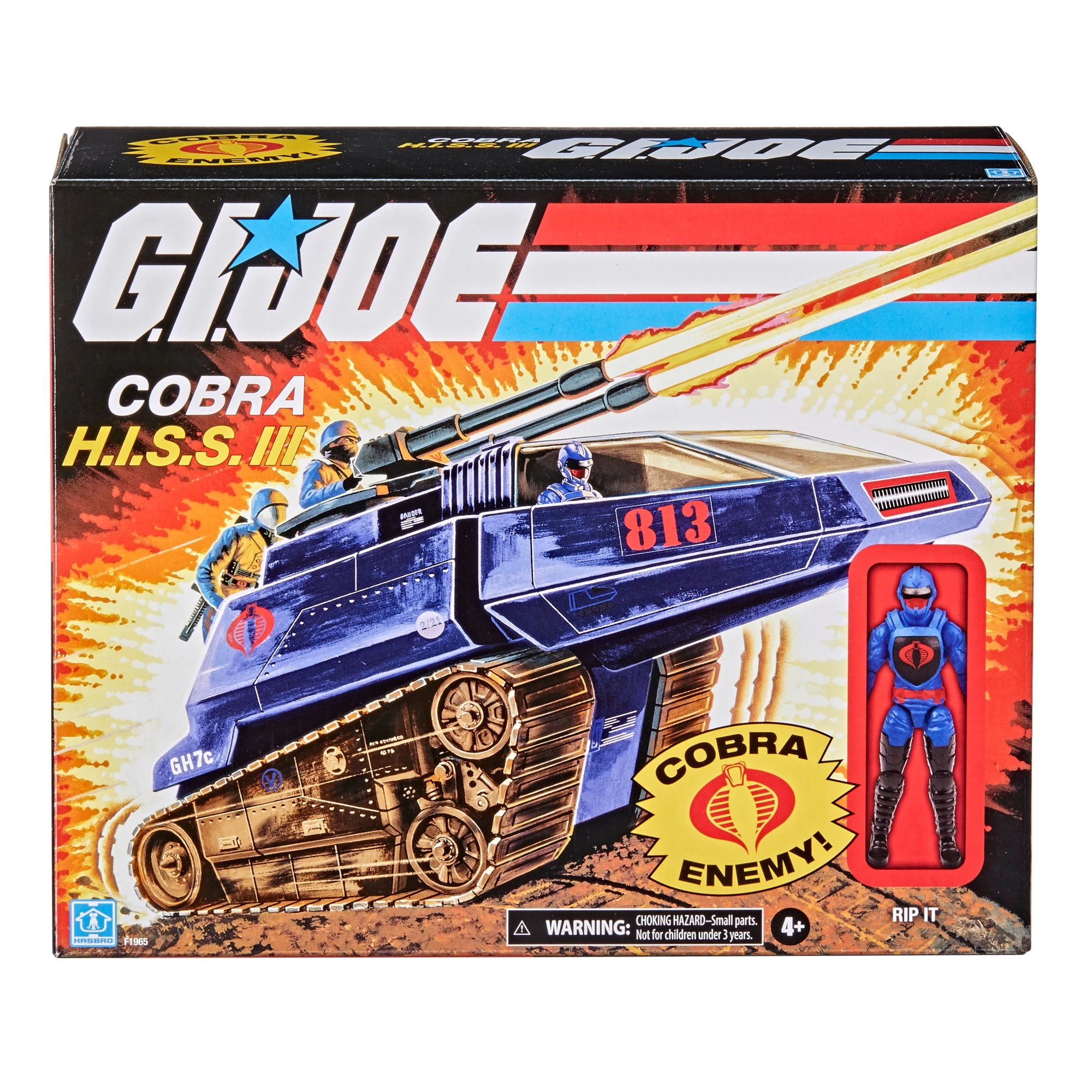 Hasbro G.I. Joe Retro Cobra HISS III Trooper Rip It Vehicle Tank 6 Hasbro G.I. Joe Retro Cobra HISS III Trooper Rip It Vehicle Tank - Image 4