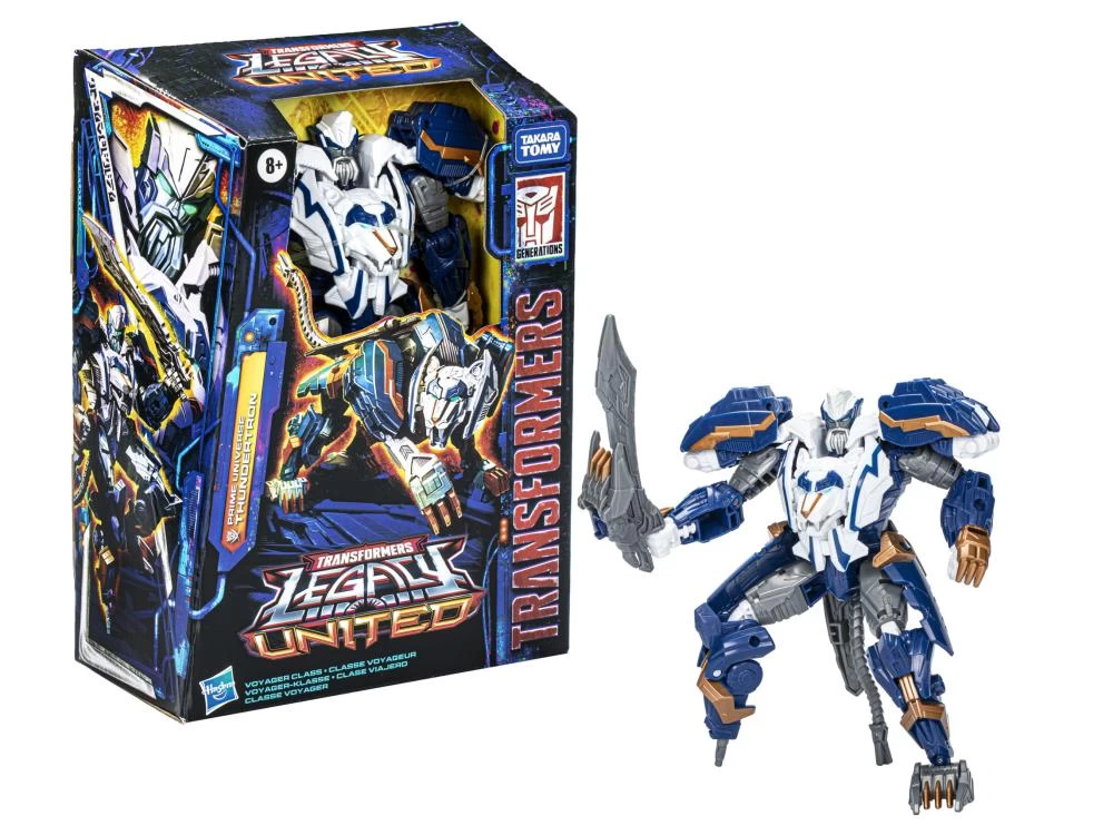 Hasbro Transformers Generations Legacy United Voyager Prime Universe Thundertron Action Figure 14 Hasbro Transformers Generations Legacy United Voyager Prime Universe Thundertron Action Figure - Image 12