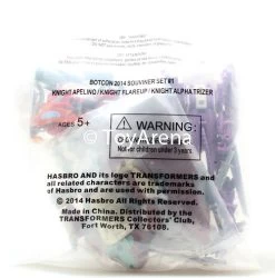 Hasbro Botcon 2014 Transformers Exclusive Set #1 Knight Apelinq Knght Flareup Knight Alpha Trizer Action Figures Souvenir Set #1