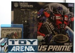 Transformers DOTM Exclusive Clear 1/35 Scale Optimus Prime DMK-01 Dual Model Kit W/ Blu Ray DVD Movie